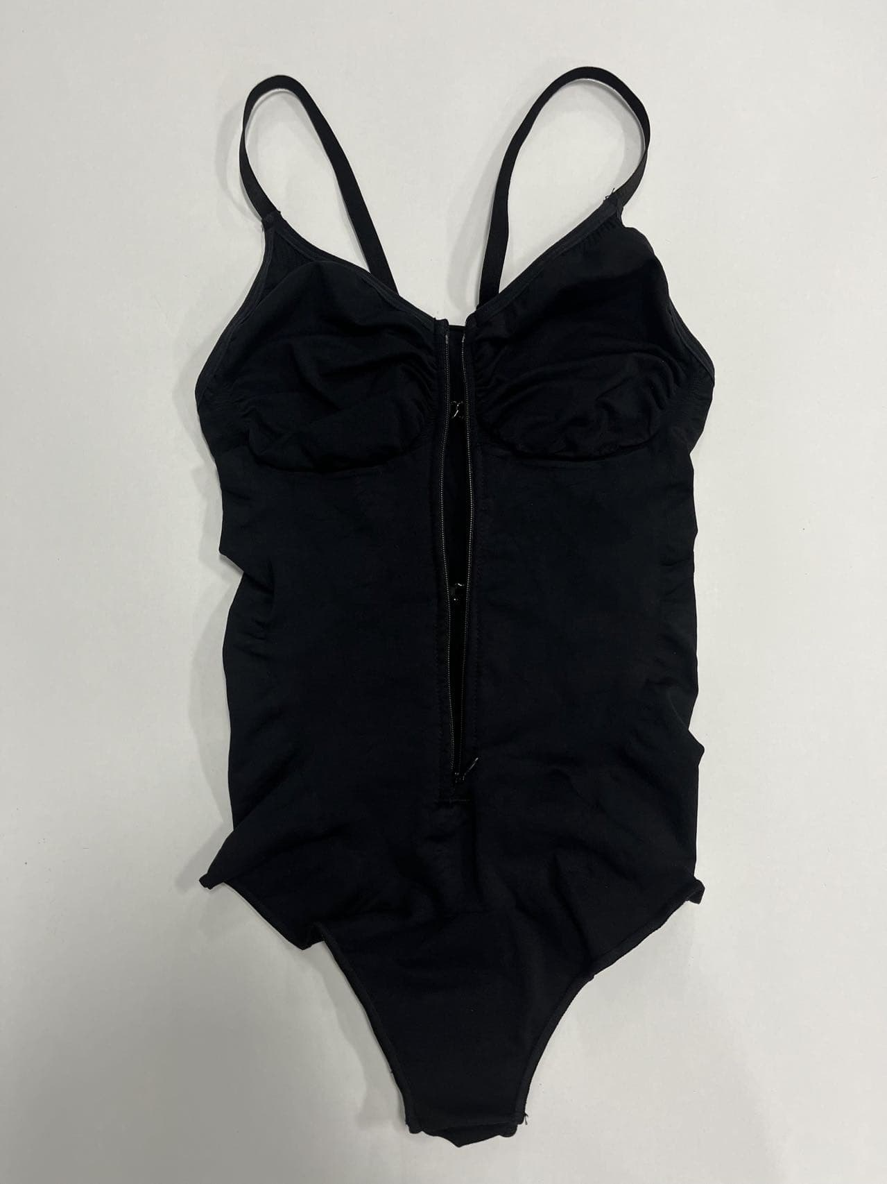 Front Zipper V-Neck Seamless Bodysuit Shapewear