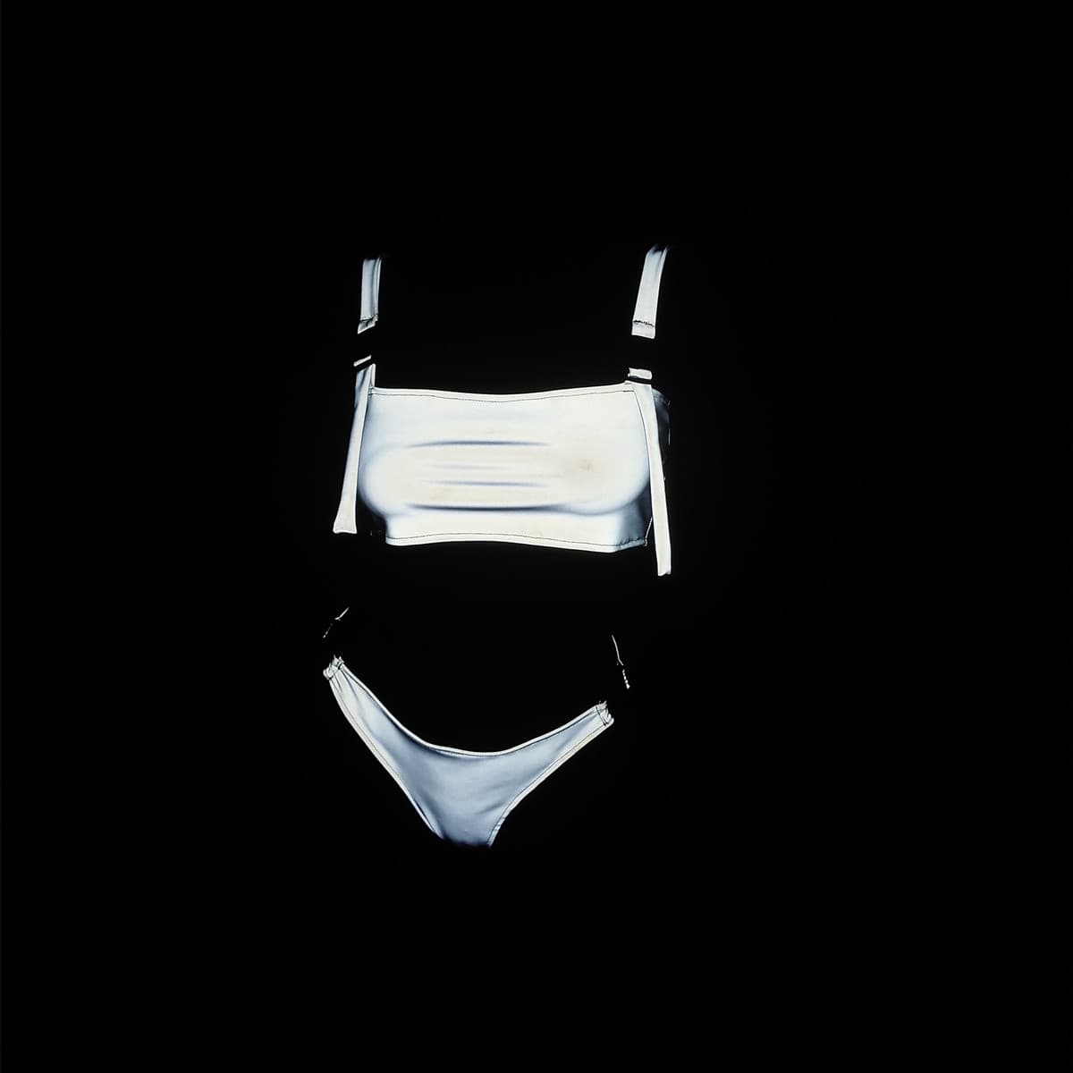 Dazzle Reflective Two Piece Bikini Set