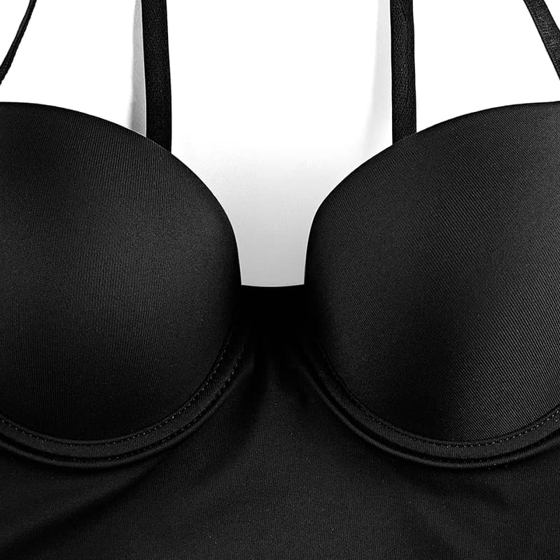 Full Body Shapewear Slip Dress with Built In Bra