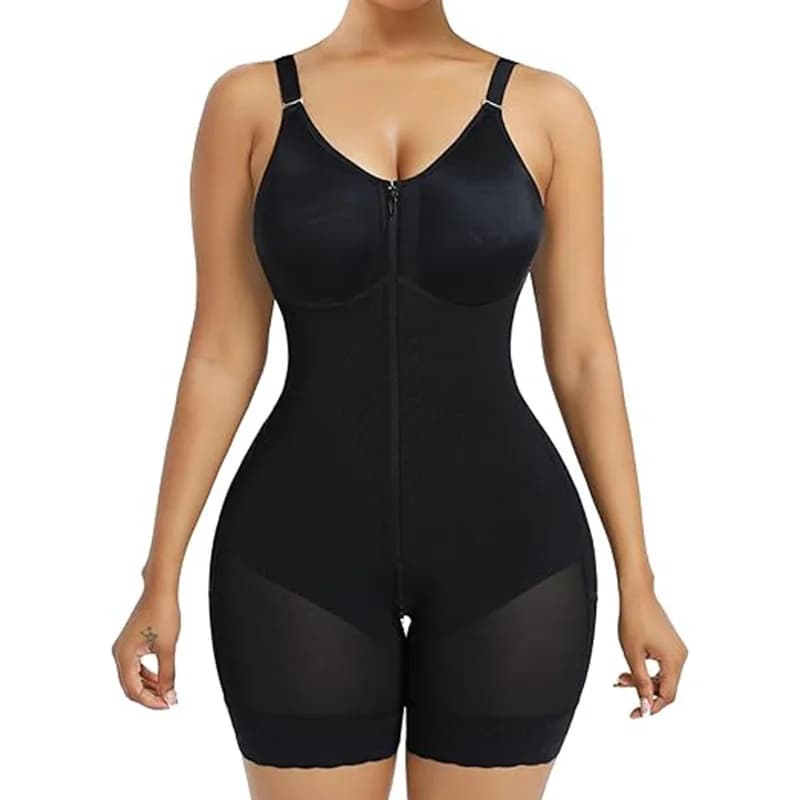 Ultra Sculpting Full Body Shaper with Front Zipper Closure