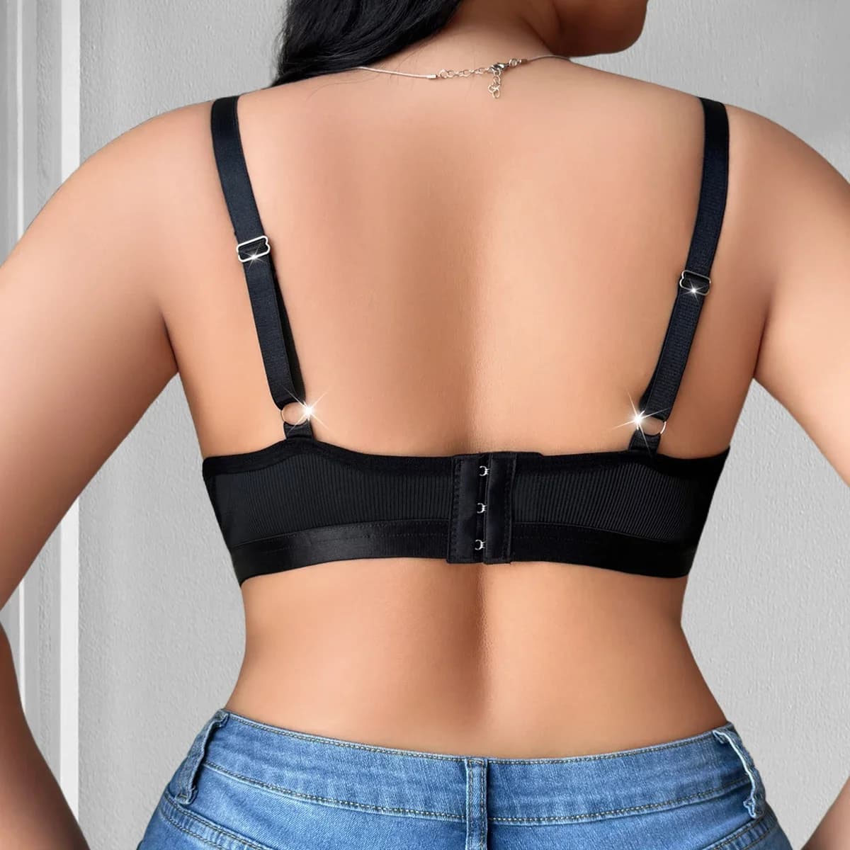 Plus Size Wireless Gathering Bra