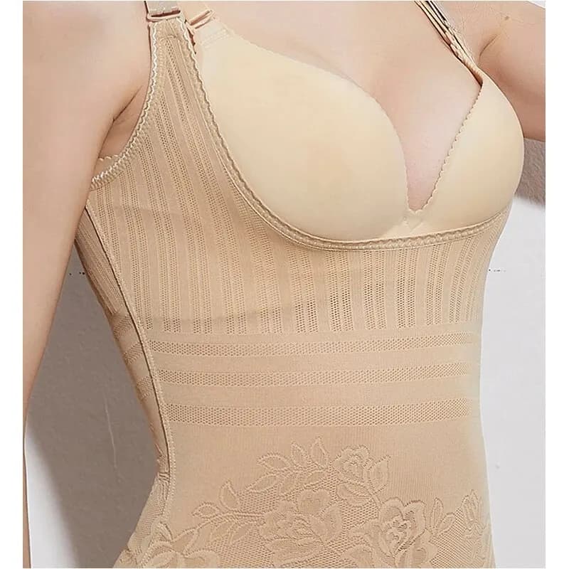 Underbust Corset Bodysuit Shapewear with Tummy Control