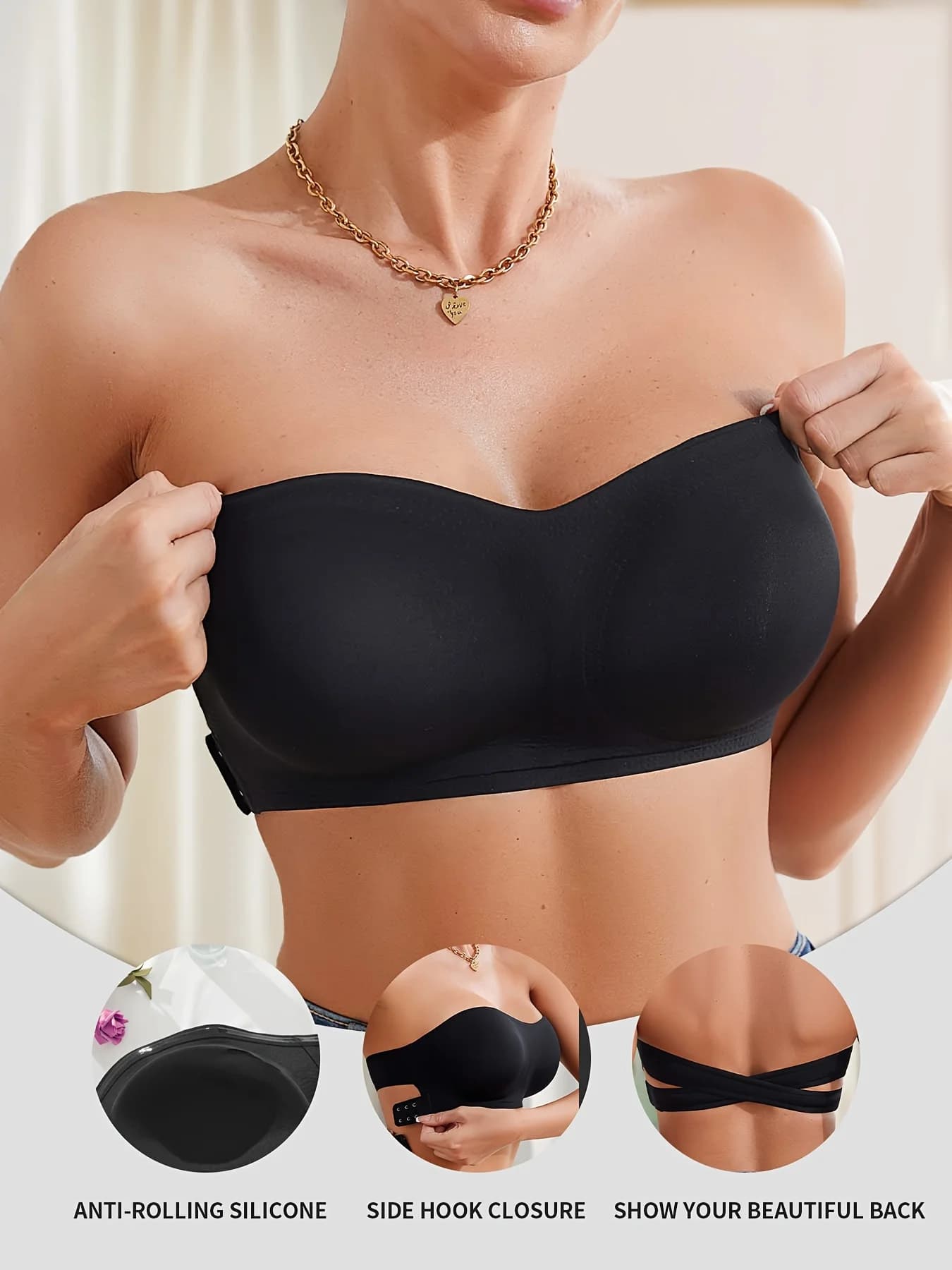 Ice Silk Seamless Strapless Bra