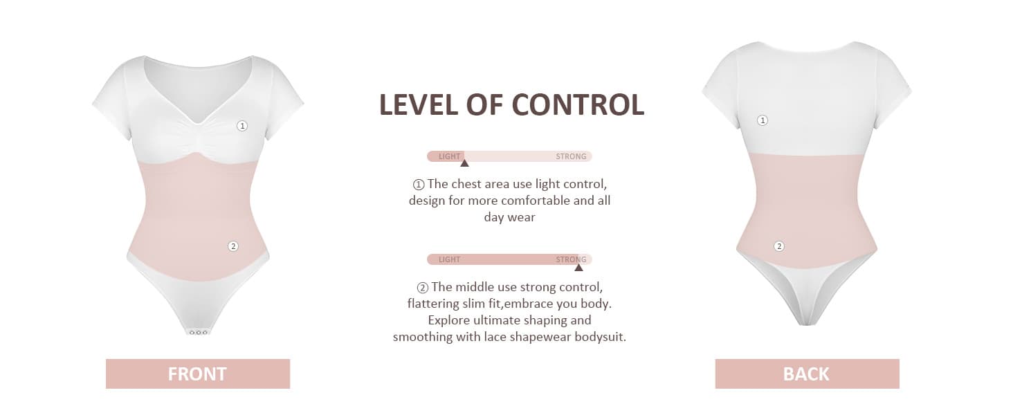 Full Sleeve V Neck Postpartum/Tummy Control - Hip Lifting Shapewear Bodysuit