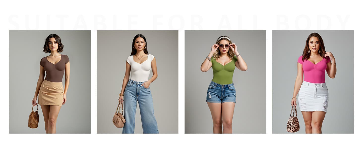 Full Sleeve V Neck Postpartum/Tummy Control - Hip Lifting Shapewear Bodysuit