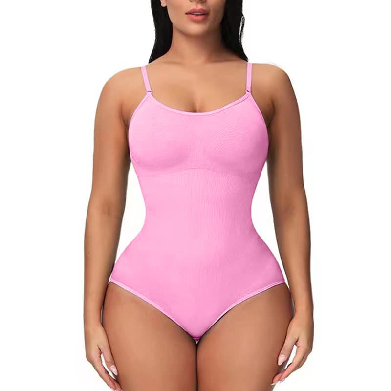 Open Crotch Thong Bodysuit Shapewear with Firm Control