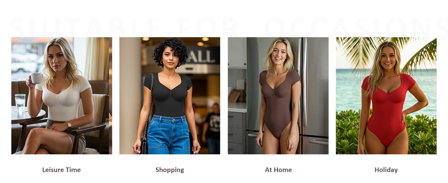 Full Sleeve V Neck Postpartum/Tummy Control - Hip Lifting Shapewear Bodysuit