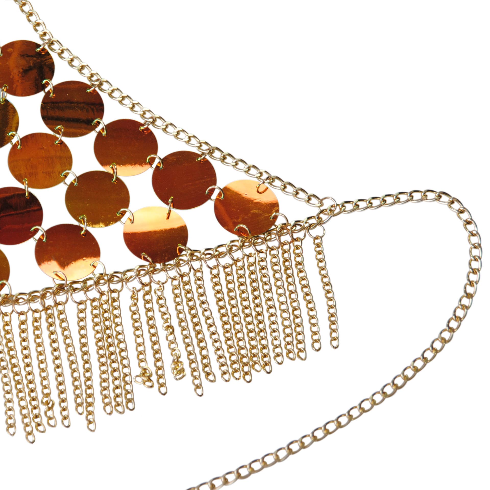 Sparkling Sequin Tassel Bikini Body Chain Set