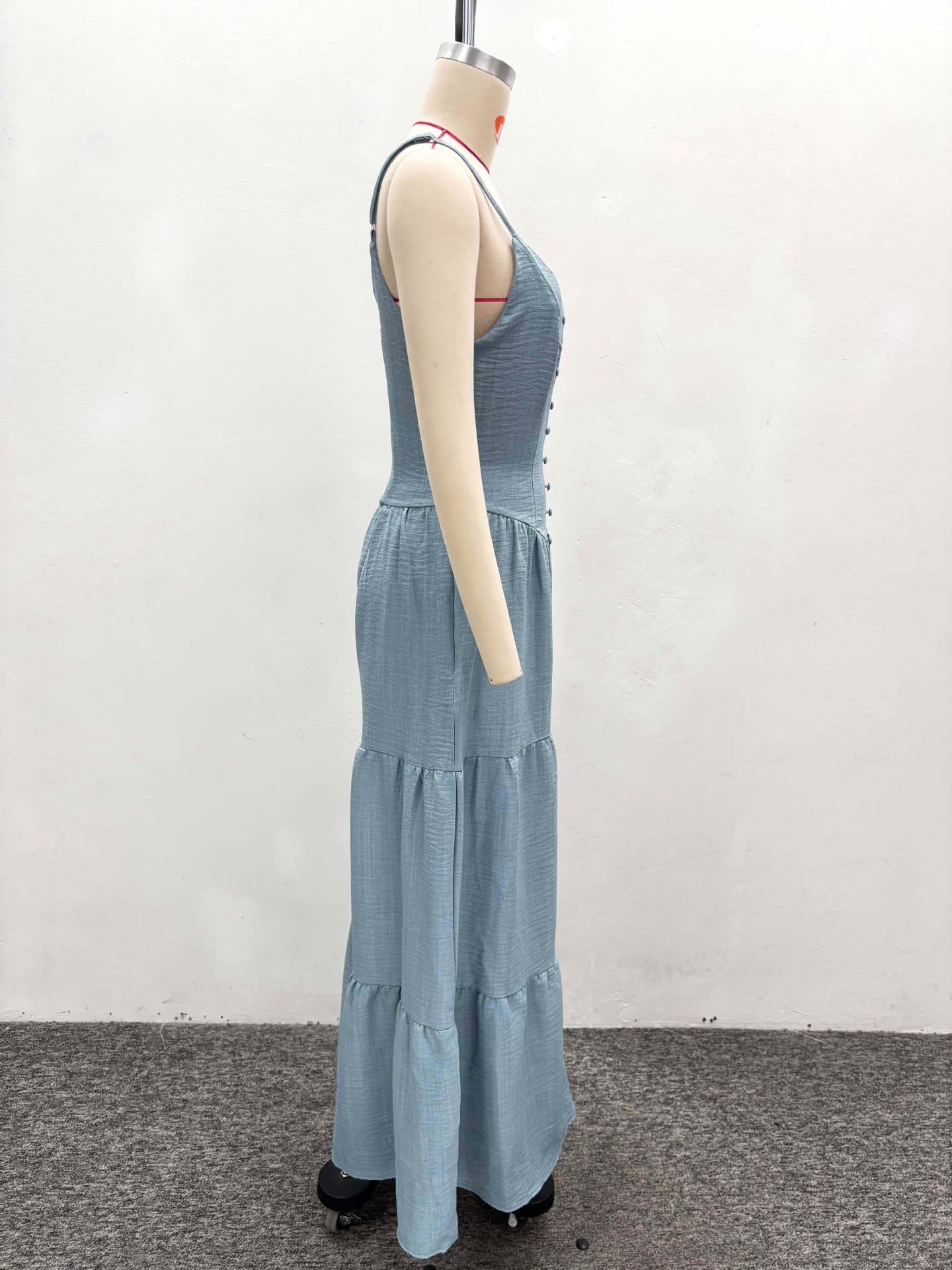 Chic Deep V Neck High Waisted Wide Leg Jumpsuit