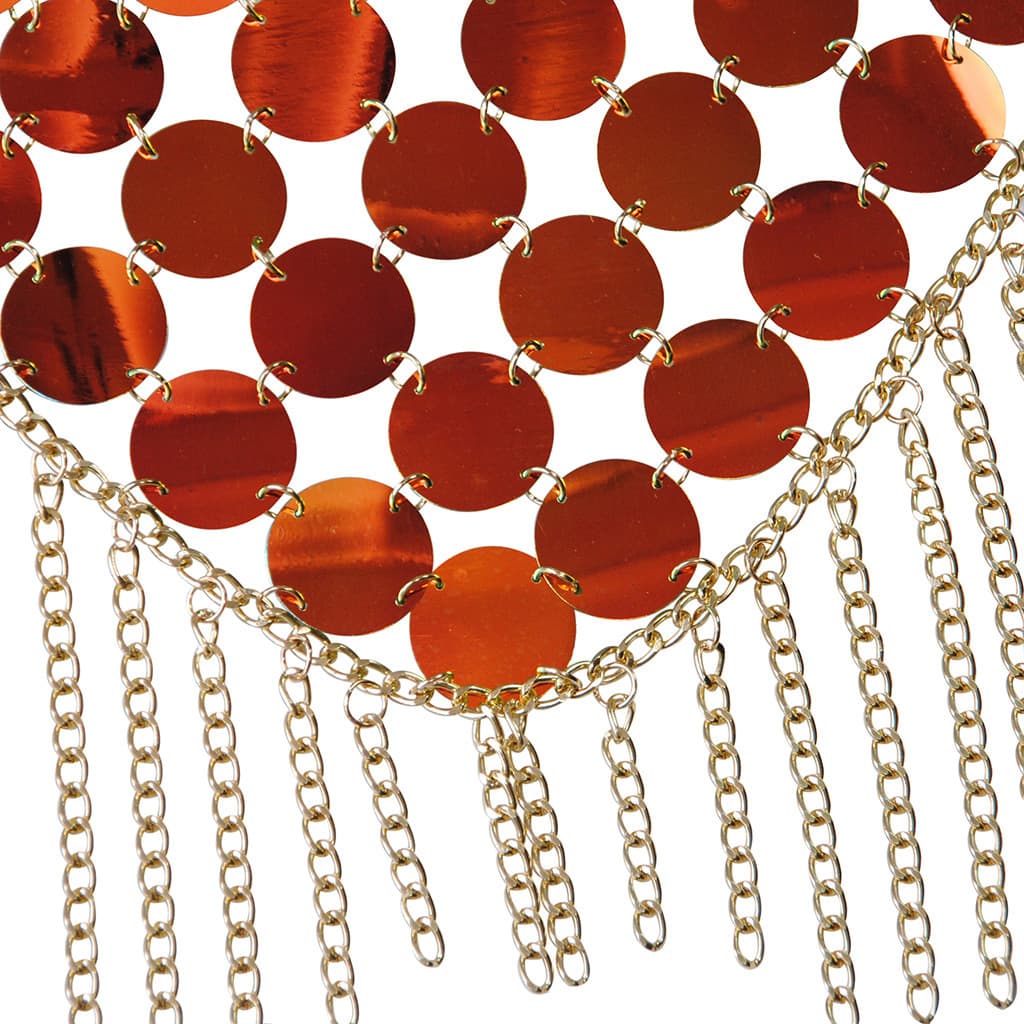 Sparkling Sequin Tassel Bikini Body Chain Set