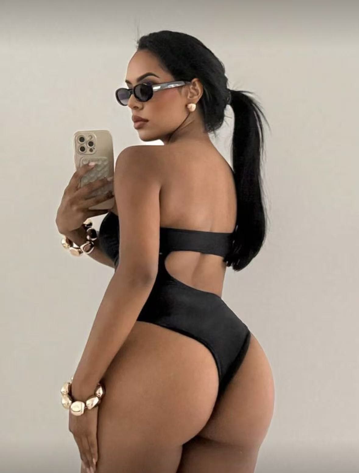 Sexy Backless Tube Bikini One-Piece Swimsuit