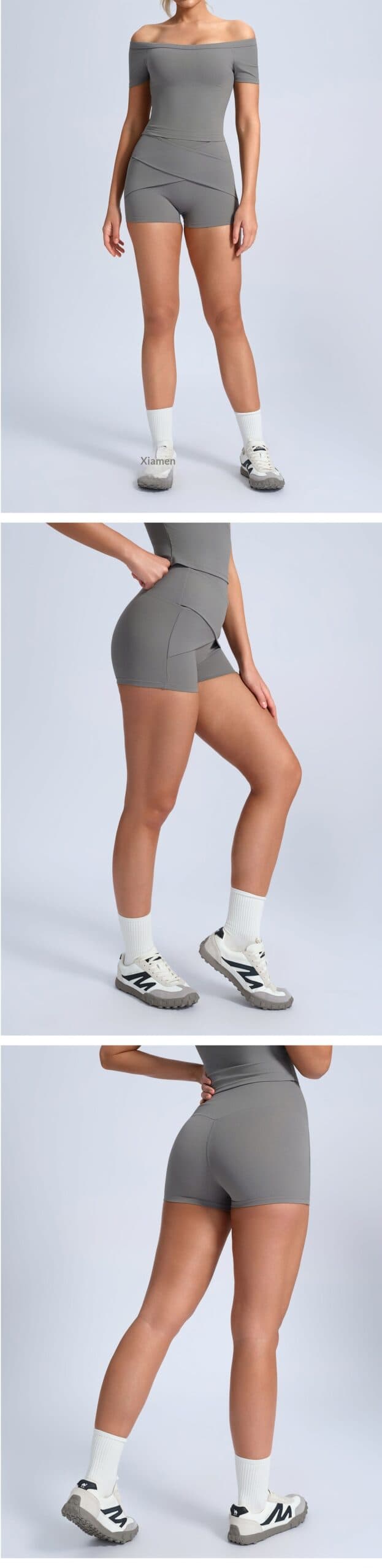High Waisted Shaping Shorts with Butt Lifting Effect