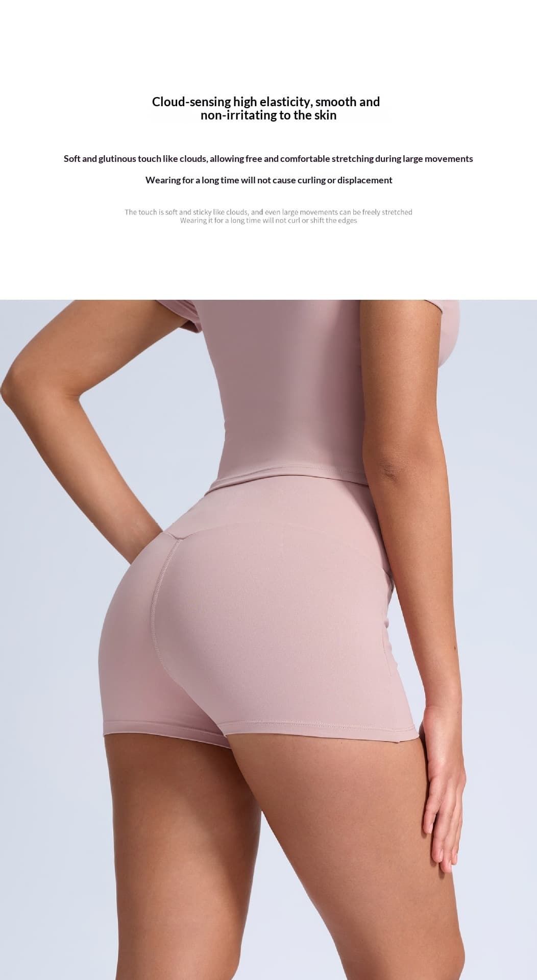 High Waisted Shaping Shorts with Butt Lifting Effect