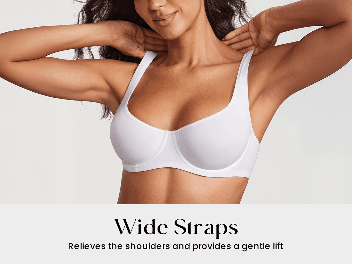 Unlined Balconette Bra Underwire Support