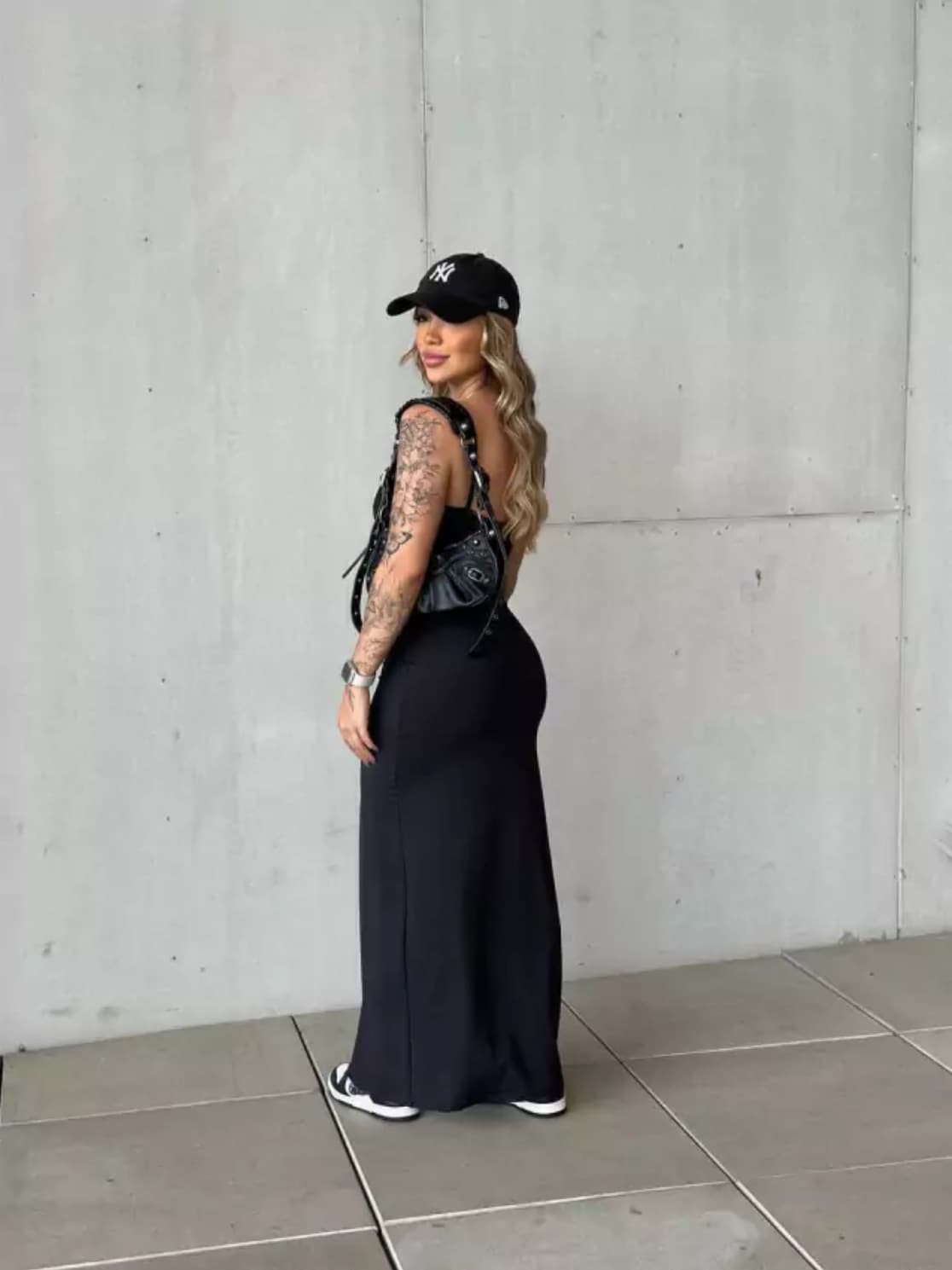 Chic High Waisted Bodycon Slit Maxi Skirt