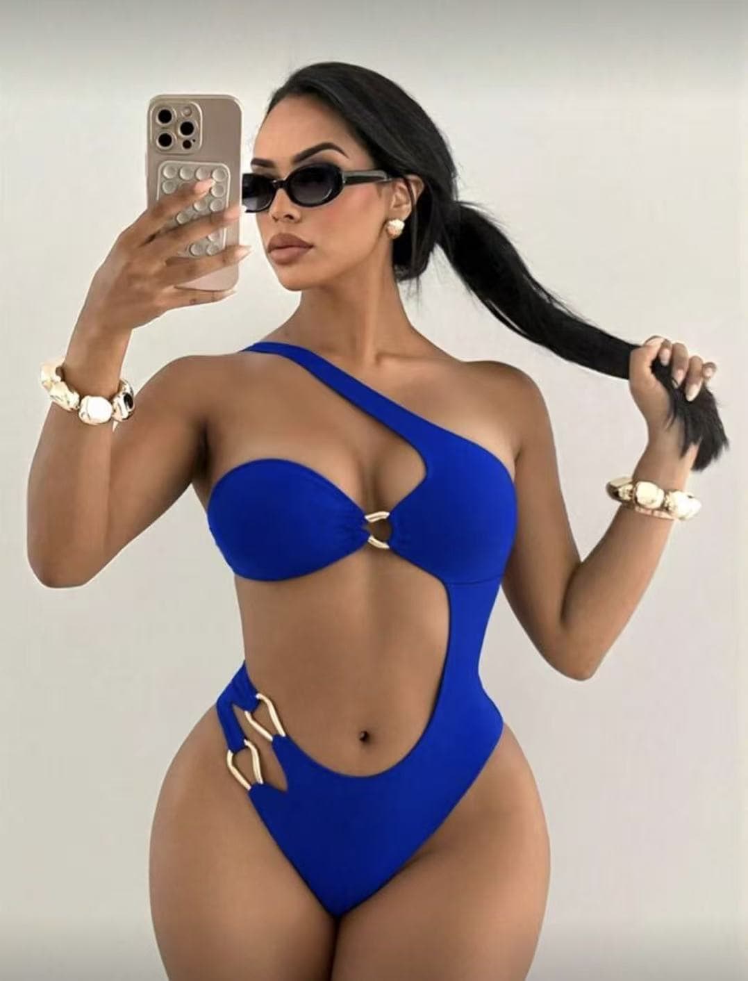 Sexy Backless Tube Bikini One-Piece Swimsuit