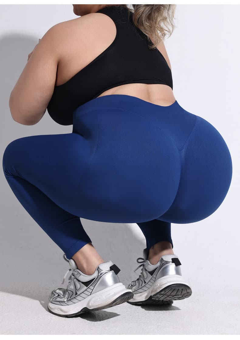 Plus Size Seamless High Waisted Leggings for Workouts