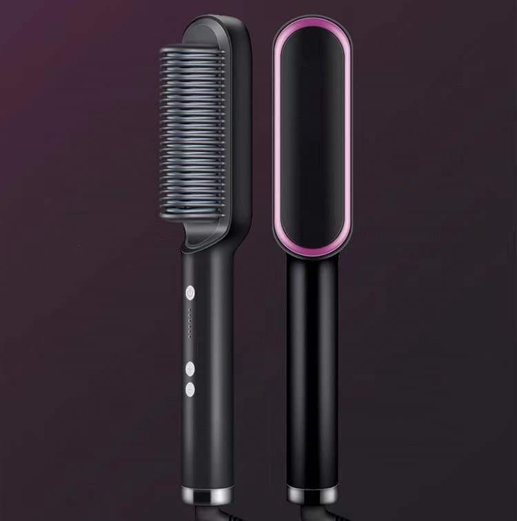 2 in 1 Hair Straightener and Curling Hot Comb