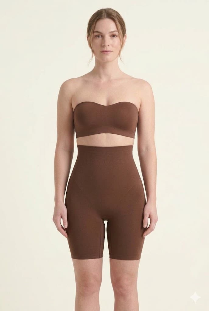 High-Waist Tummy Control Shaping Shorts