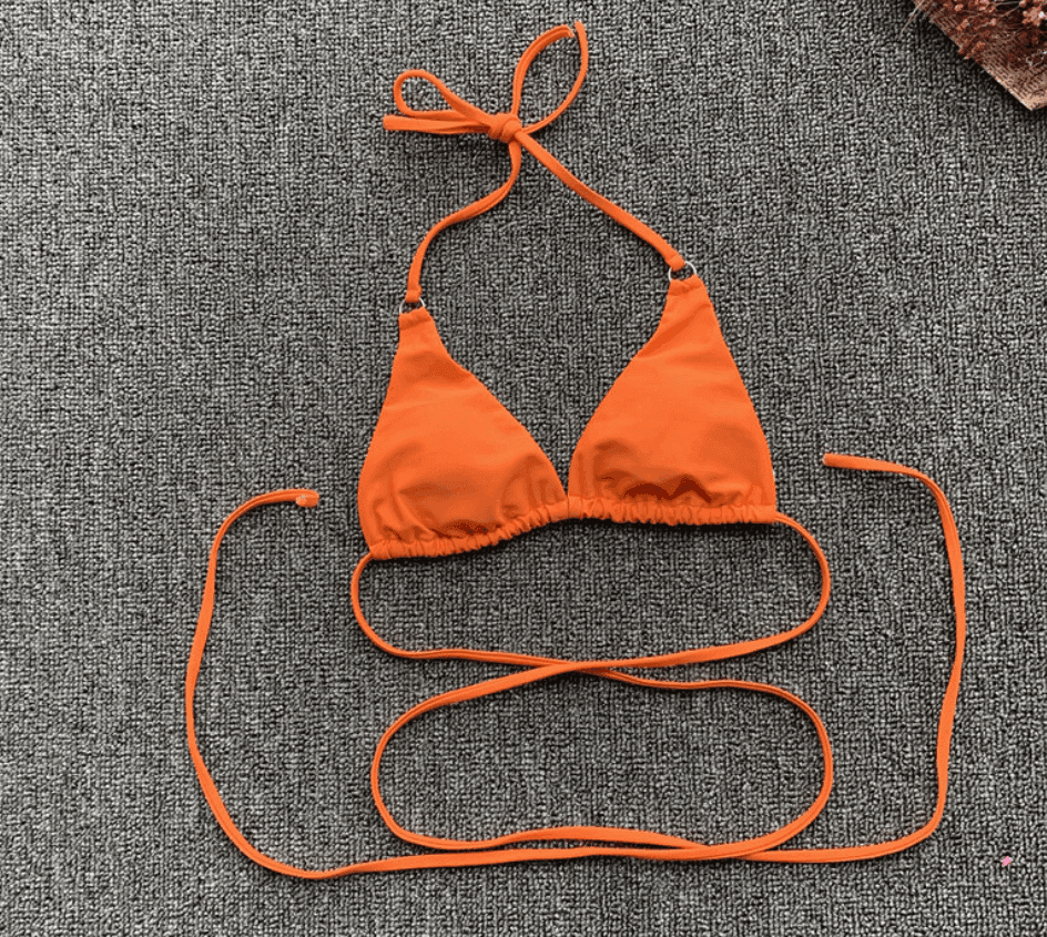 Minimalist Ring Detail Bikini Set