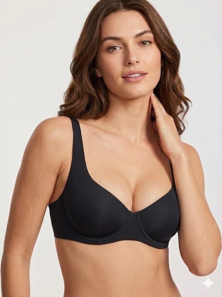 Unlined Balconette Bra Underwire Support