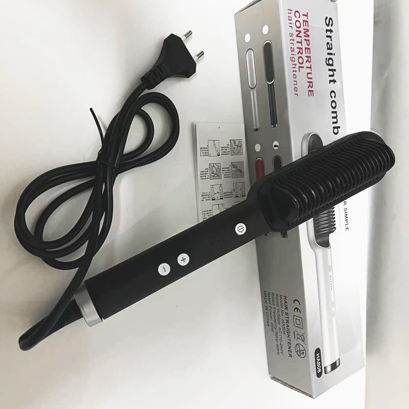 2 in 1 Hair Straightener and Curling Hot Comb