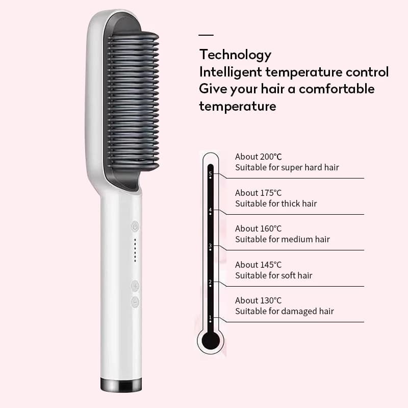 2 in 1 Hair Straightener and Curling Hot Comb