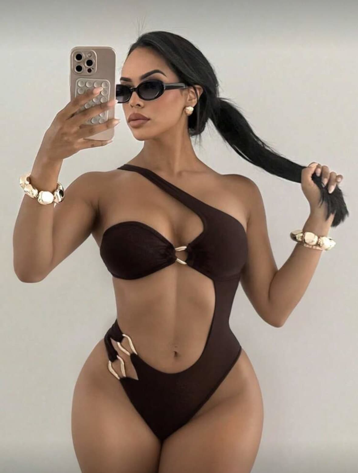 Sexy Backless Tube Bikini One-Piece Swimsuit