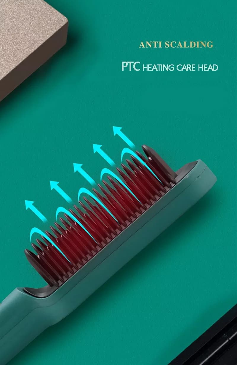 2 in 1 Hair Straightener and Curling Hot Comb