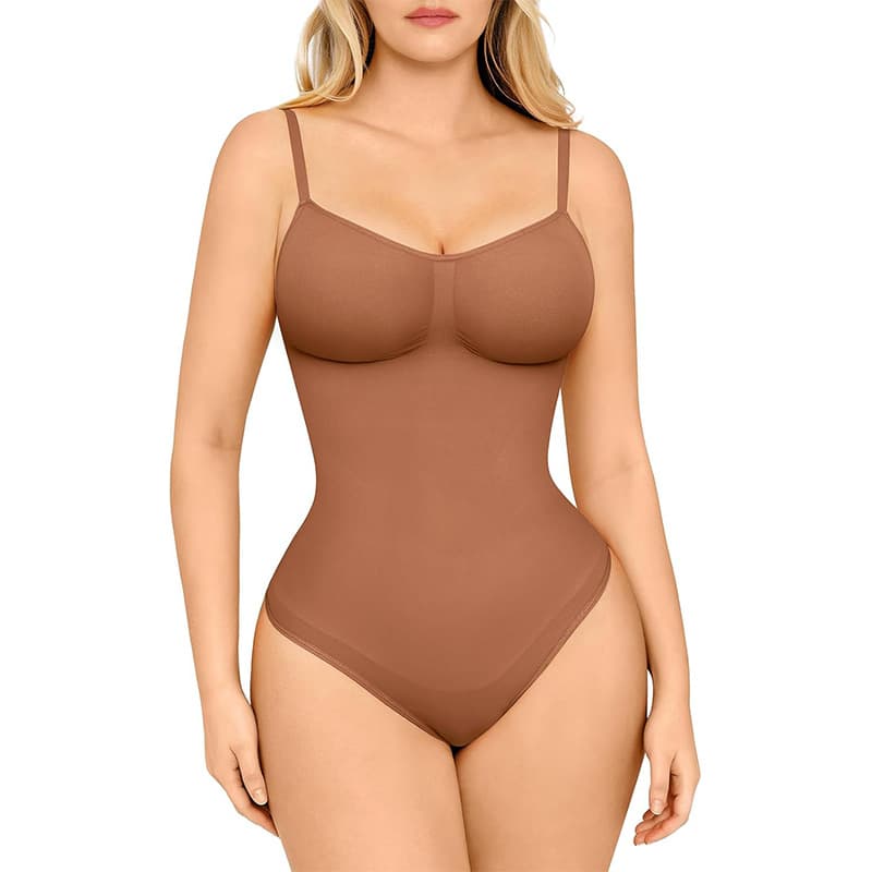 Seamless Tummy Control Bodysuit with Butt Lifting