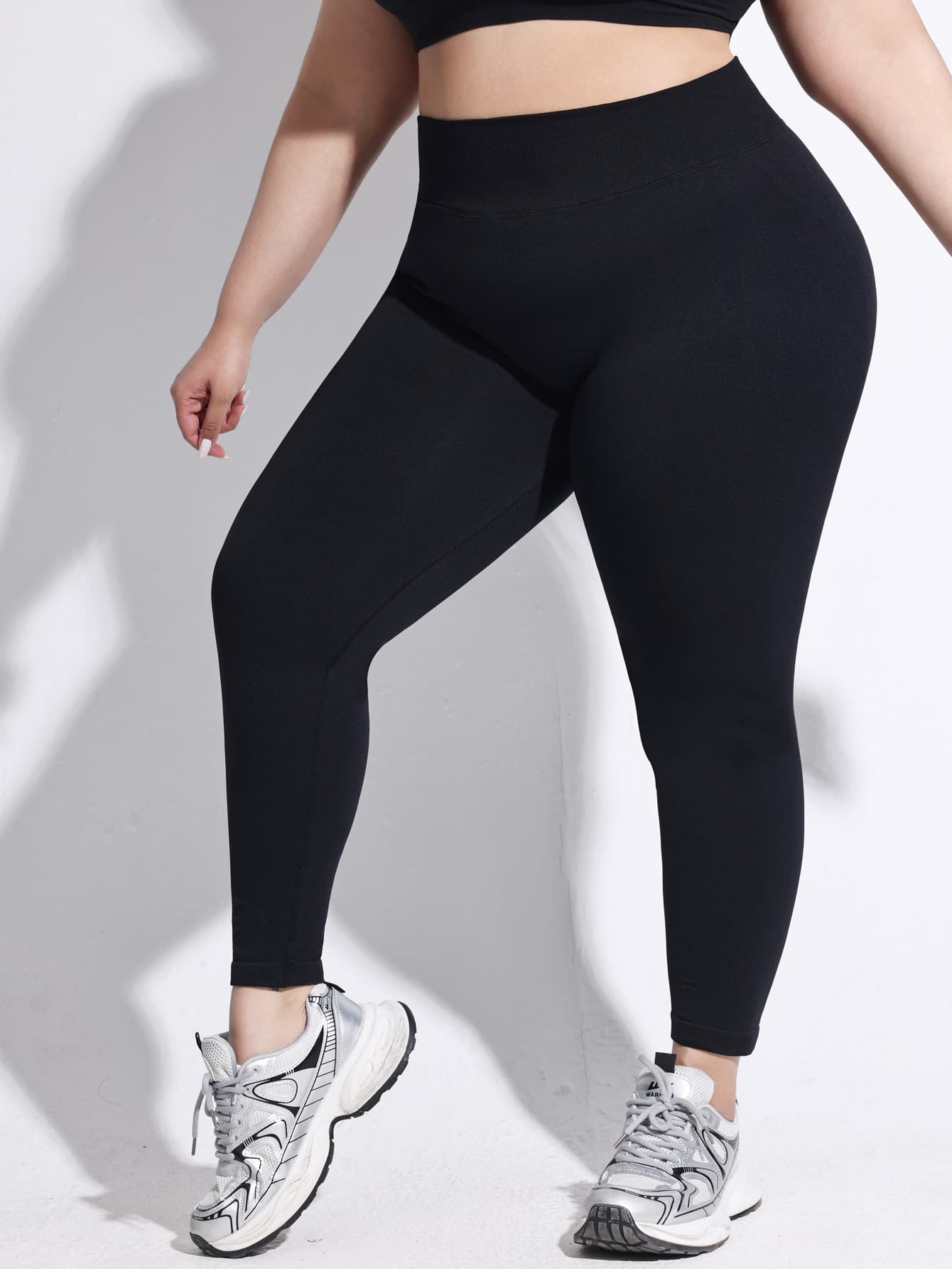 Plus Size Seamless High Waisted Leggings for Workouts