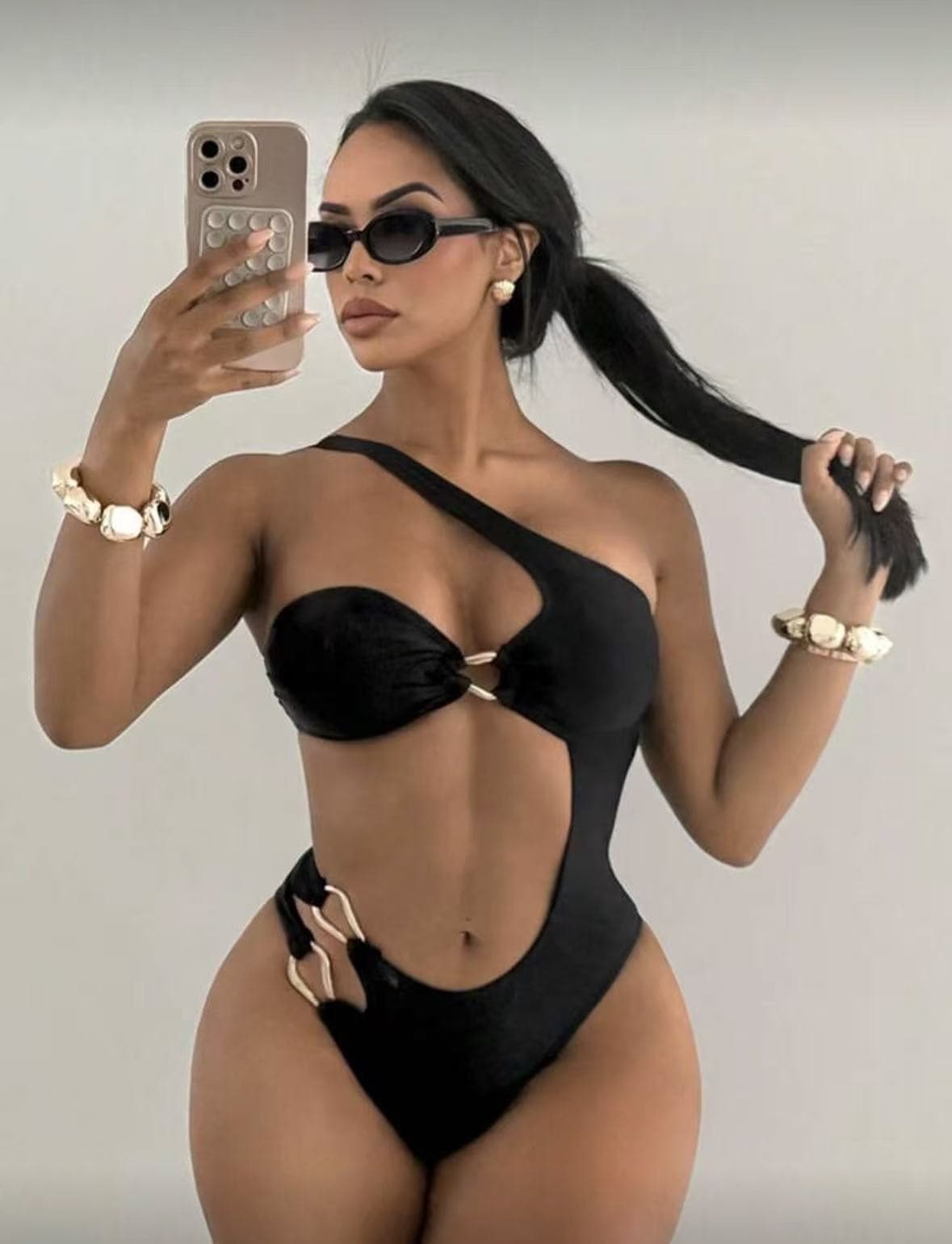 Sexy Backless Tube Bikini One-Piece Swimsuit