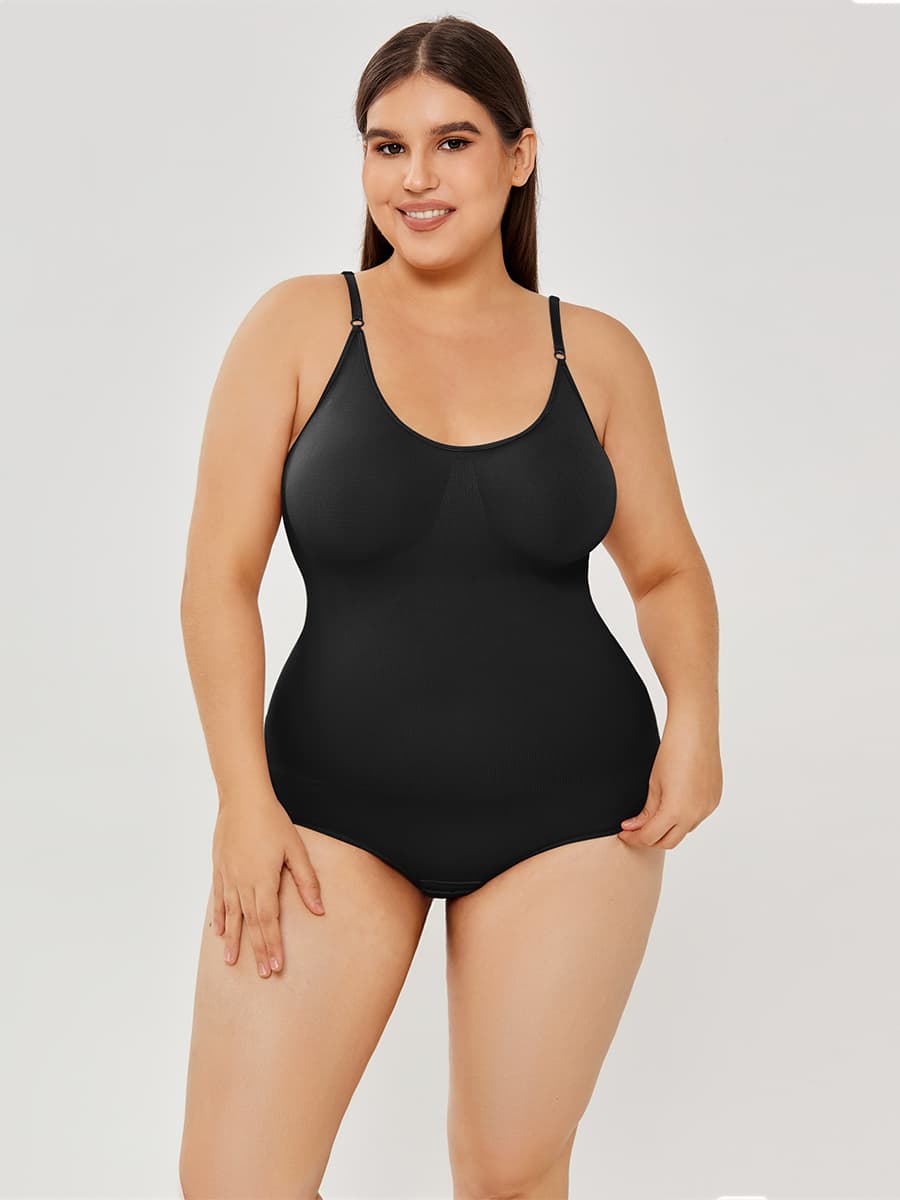 Scoop-Neck Full-Body Shaper Bodysuit