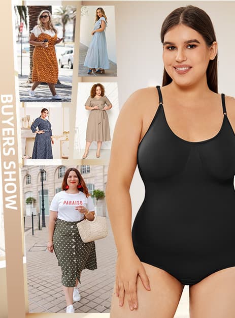 Scoop-Neck Full-Body Shaper Bodysuit