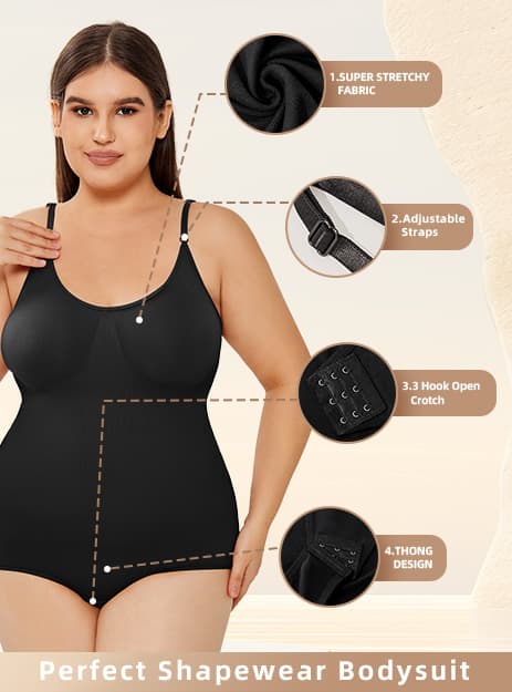 Scoop-Neck Full-Body Shaper Bodysuit