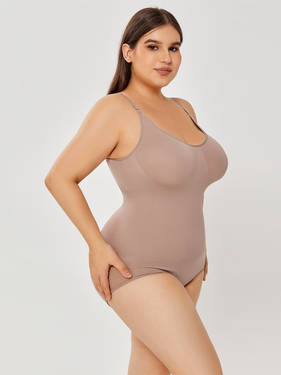 Scoop-Neck Full-Body Shaper Bodysuit