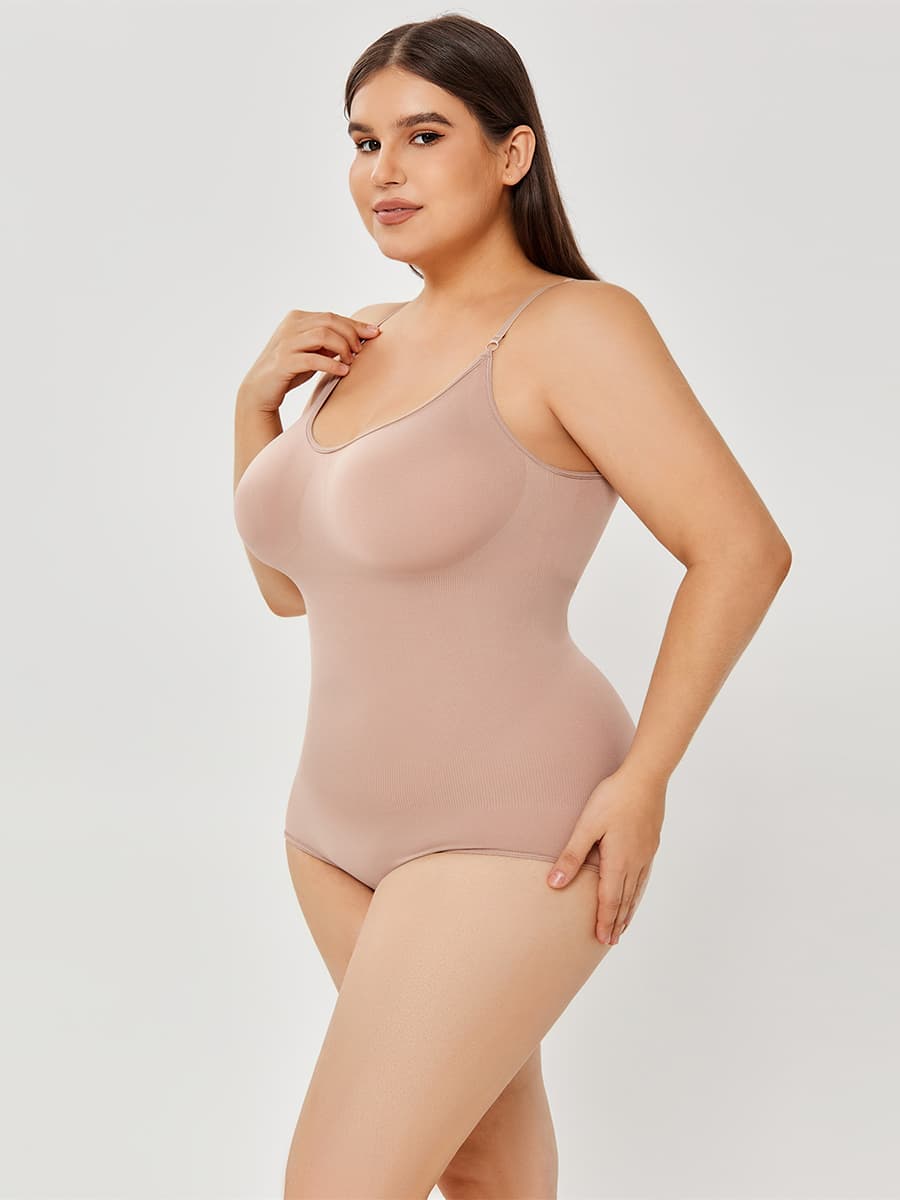 Scoop-Neck Full-Body Shaper Bodysuit