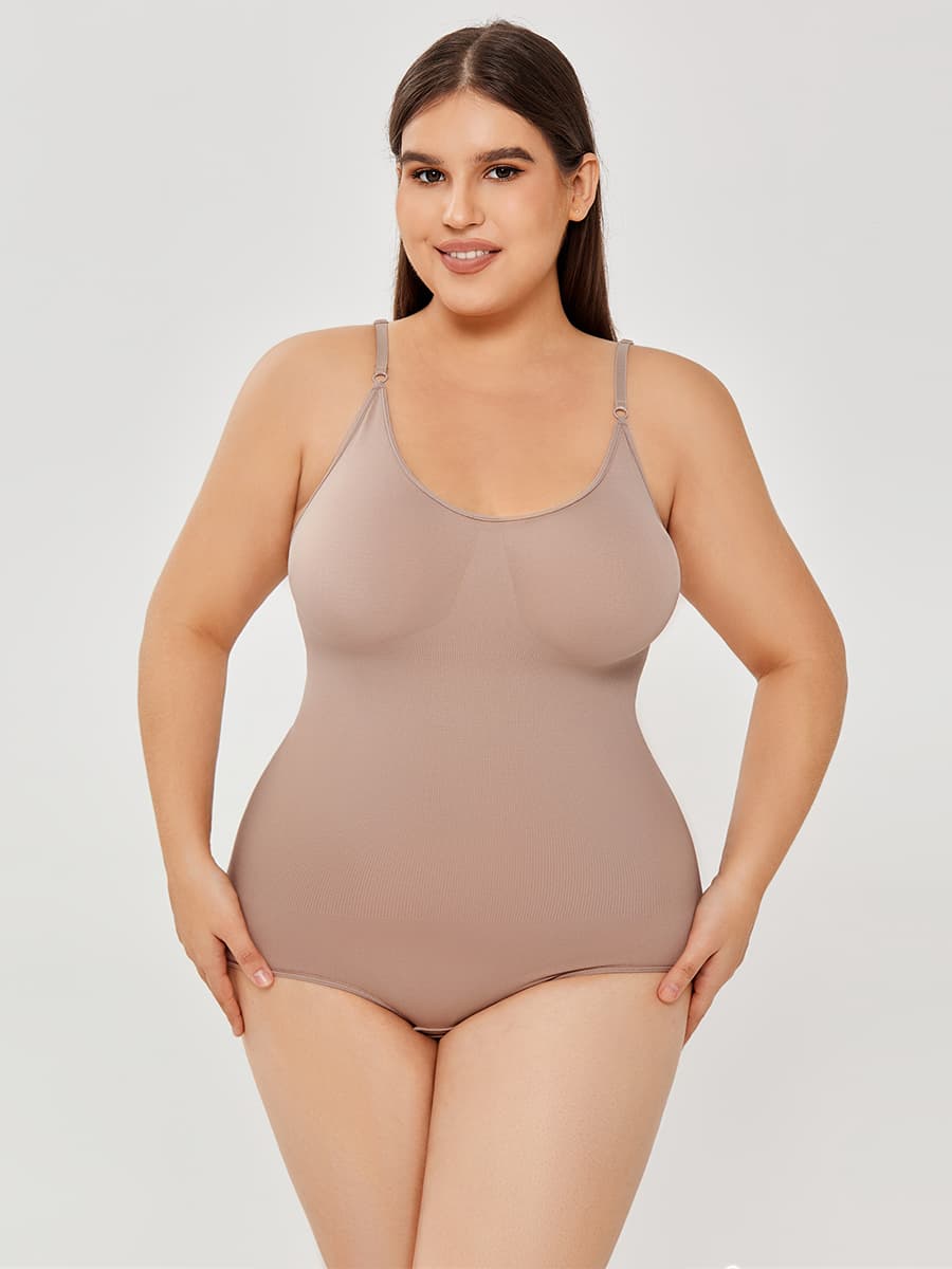 Scoop-Neck Full-Body Shaper Bodysuit