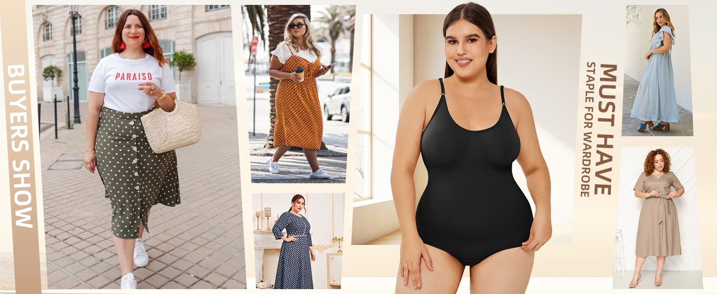 Scoop-Neck Full-Body Shaper Bodysuit