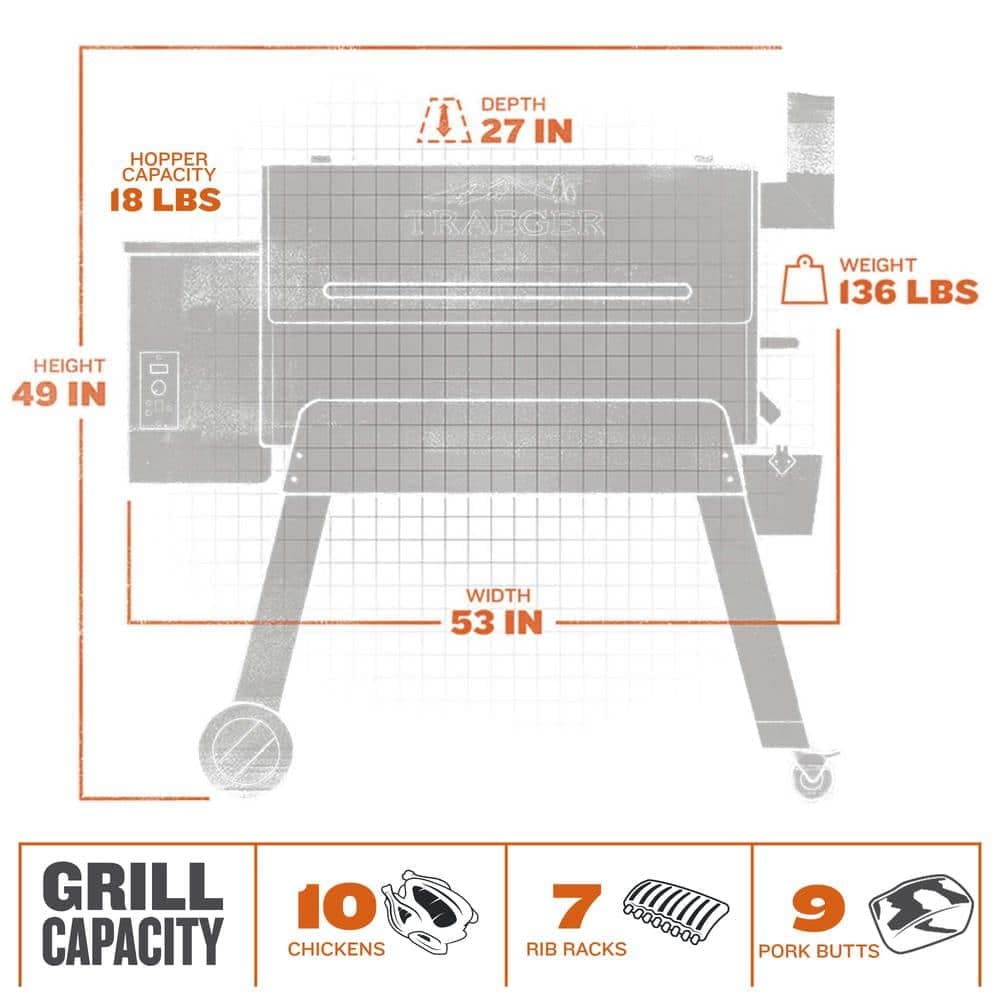 Pro Series 34 Pellet Grill and Smoker, Bronze