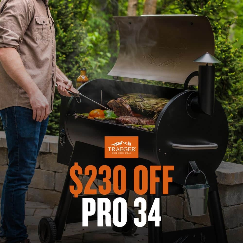 Pro Series 34 Pellet Grill and Smoker, Bronze