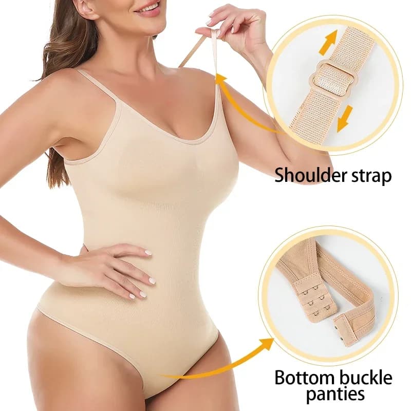 Plus Size Tummy Control Cami Bodysuit