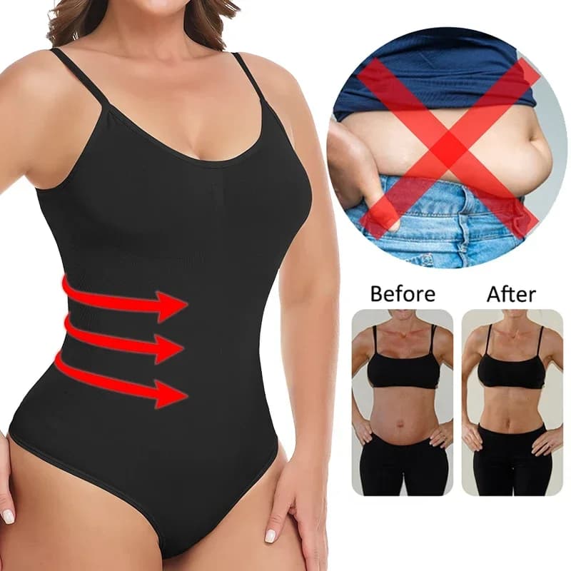 Plus Size Tummy Control Cami Bodysuit