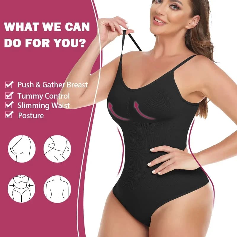 Plus Size Tummy Control Cami Bodysuit